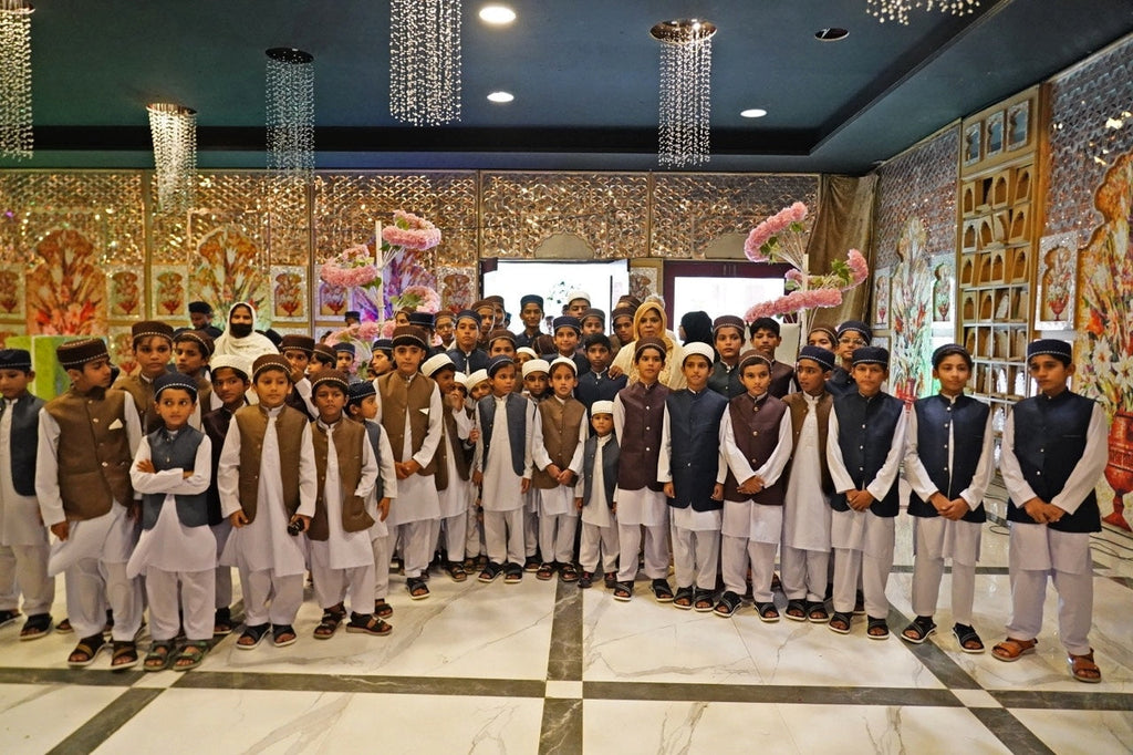 Lahore, Pakistan - Participating in Orphan Support & Mawlid Support Programs by Celebrating Grand Mawlid an Nabi with Beloved Orphans, Less Privileged Children & Families - Blessed Parade & Entrance