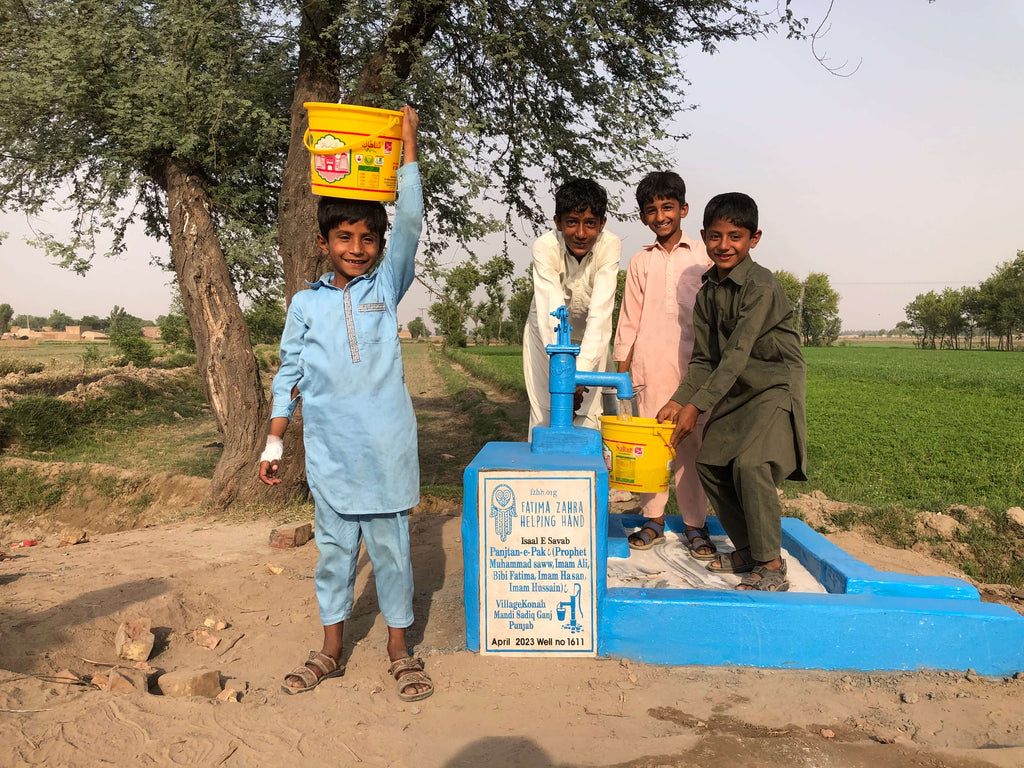 Punjab, Pakistan – Panjtan-e-Pak ع (Prophet Muhammad saww, Imam Ali, Bibi Fatima, Imam Hasan, Imam Hussain ع) – FZHH Water Well# 1611