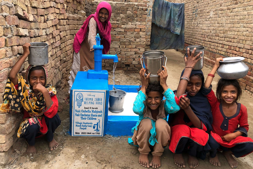 Punjab, Pakistan – Nait Oubella Mahjoub, Nait Ouchatar Hania and their Children – FZHH Water Well# 1783