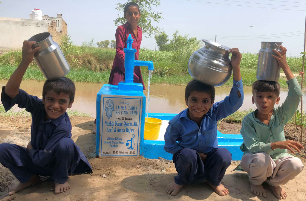 Punjab, Pakistan – Nuzhat Nisar, Qasim, Ali, Aref, & Amna Bajwa – FZHH Water Well# 2100