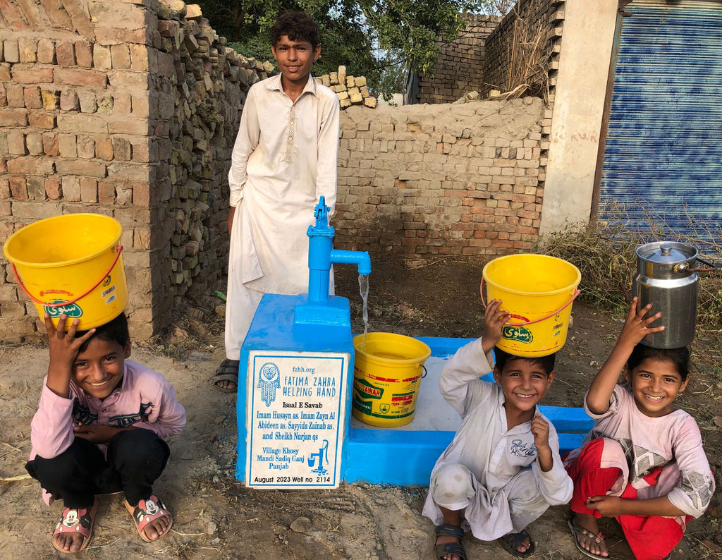 Punjab, Pakistan – Imam Husayn as, Imam Zayn Al Abideen as, Sayyida Zainab as, and Sheikh Nurjan qs – FZHH Water Well# 2114