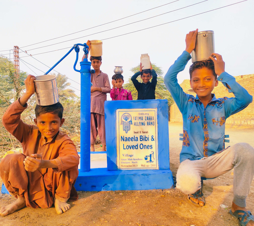 Sindh, Pakistan – Neela Bibi & Loved Ones – FZHH Water Well# 2555