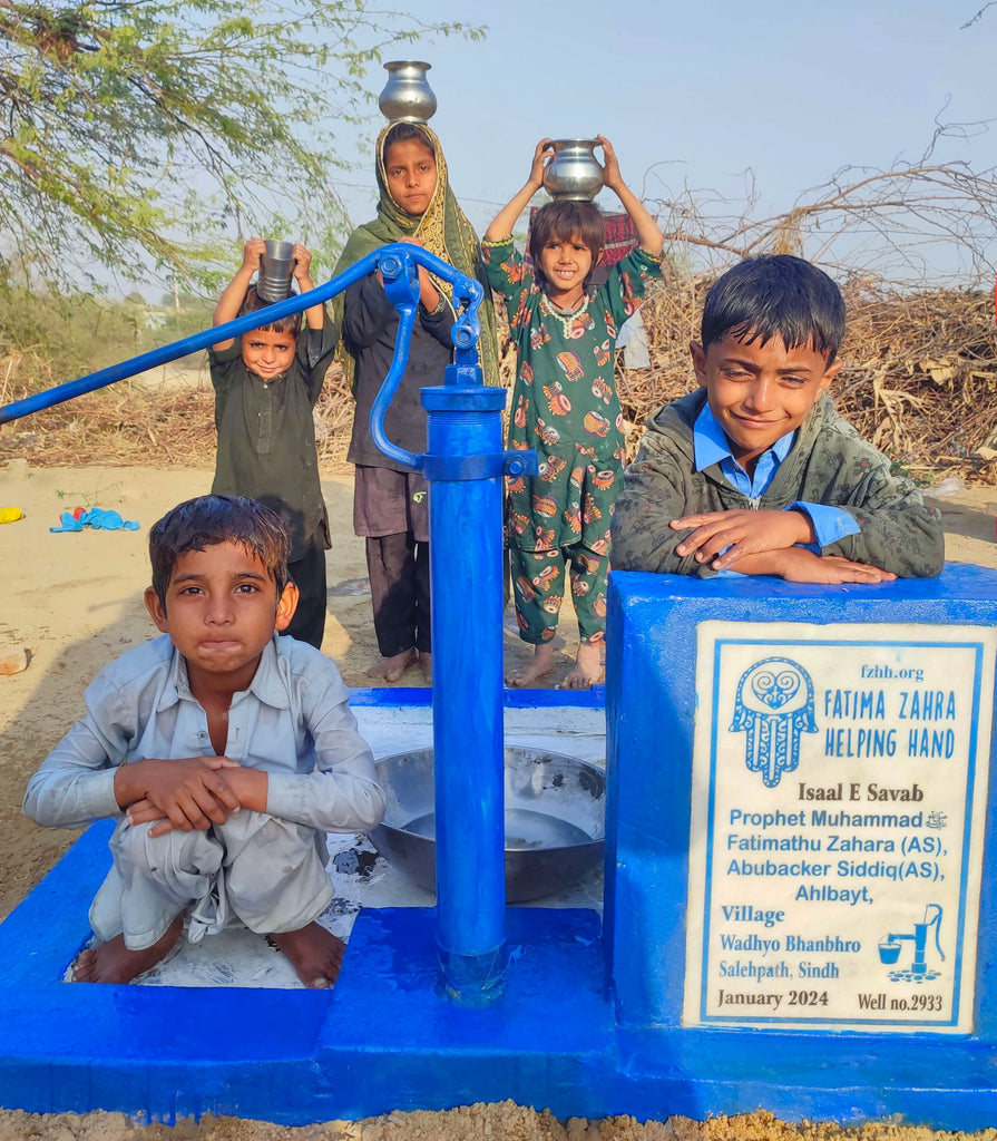 Sindh, Pakistan – Prophet Muhammad SAW Fatimathu Zahara (AS), Abubacker Siddiq (AS), Ahlbayt – FZHH Water Well# 2933