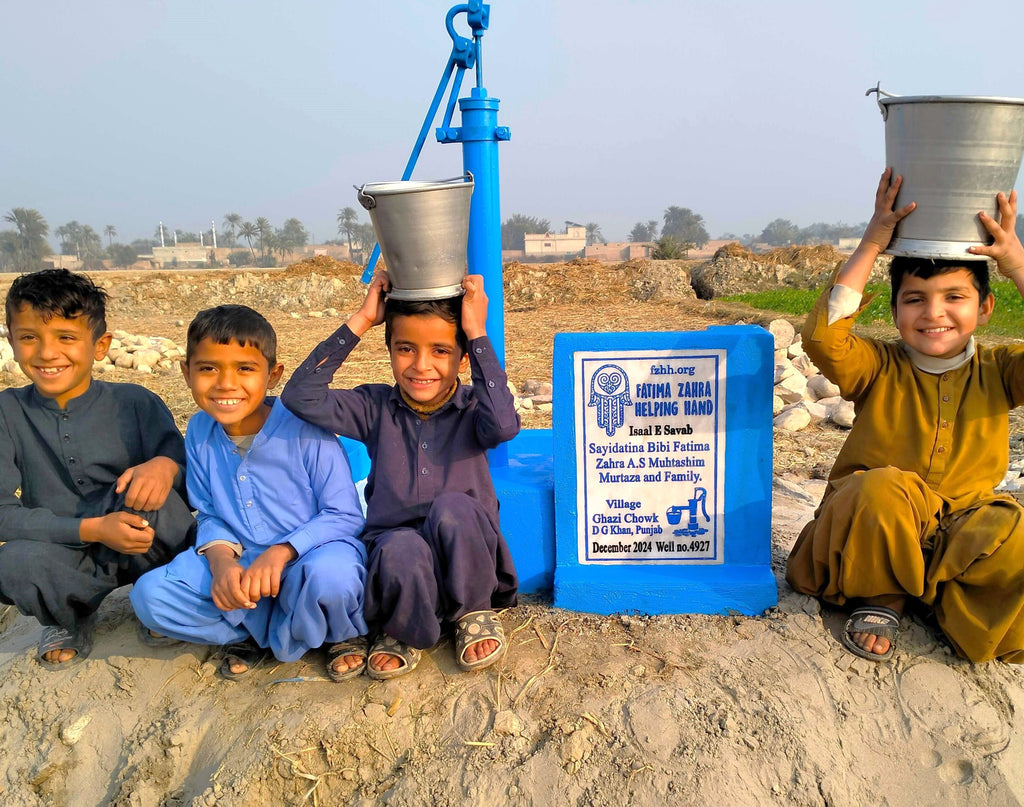 Punjab, Pakistan – Sayidatina Bibi Fatima Zahra A.S Muhtashim Murtaza and Family – FZHH Water Well# 4927 Order no 37206