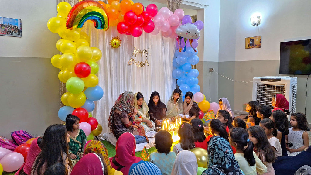 Lahore, Pakistan - Ramadan Day 21 - Participating in Our Month of Ramadan Appeal Program & Mawlid Support Programs by Celebrating ZikrAllah & Mawlid an Nabi ﷺ, Serving Blessed Iftari & Hot Meals with Birthday Cakes & Distributing Gifts to Beloved Orphans