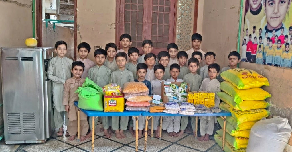 Lahore, Pakistan - Participating in Orphan Support Program & Mobile Food Rescue Program by Distributing Monthly Ration to Local Community's Orphanage Serving Beloved Orphans & Less Privileged Children