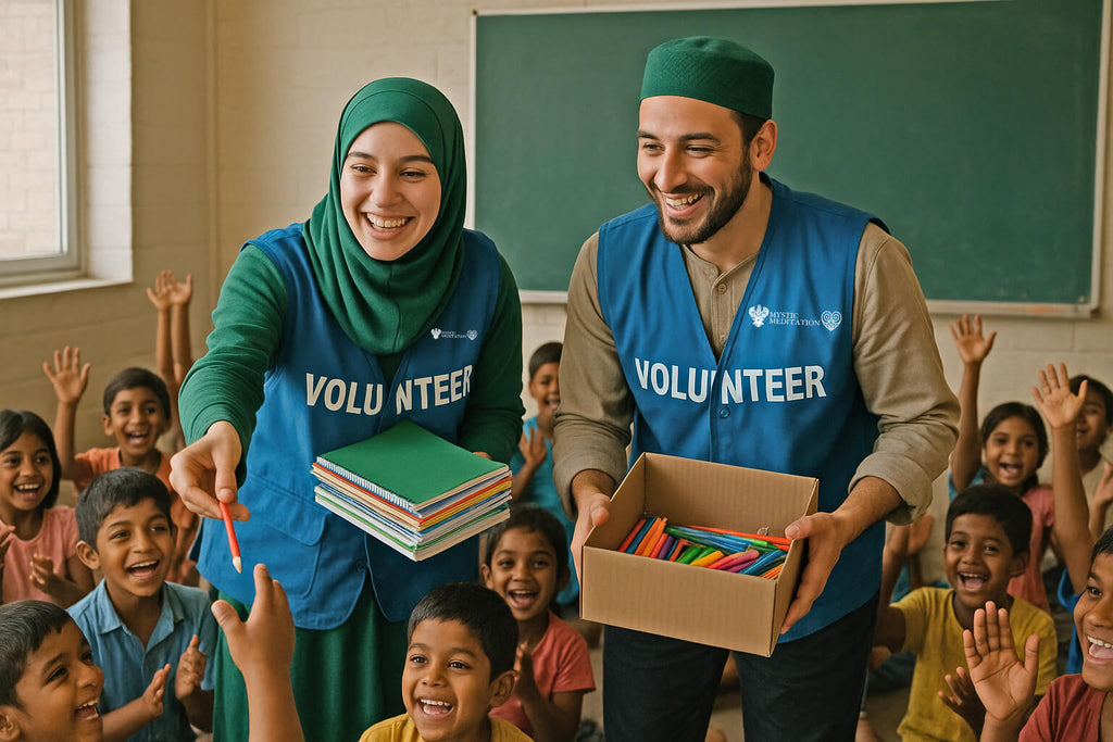 Lahore, Pakistan - Participating in Orphan Support Program by Distributing Brand New Stationery Supplies & Goodie Bags Filled with Snacks, Candies & Toys to 60+ Beloved Orphans at Local Community's Orphanage