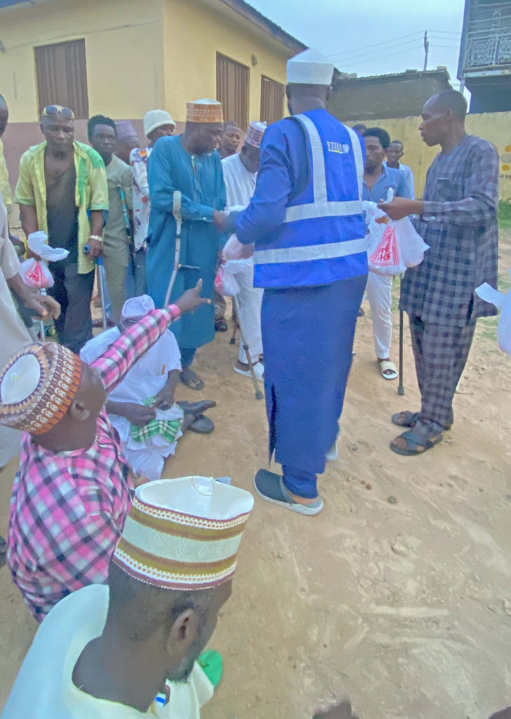 Abuja, Nigeria - Participating in Holy Qurbani Program & Mobile Food Rescue Program by Processing, Packaging & Distributing Holy Qurbani Meat from 10+ Holy Qurbans to 165+ Adults & Distributing Rice Bags, Footwear & Lots of Candies to Children