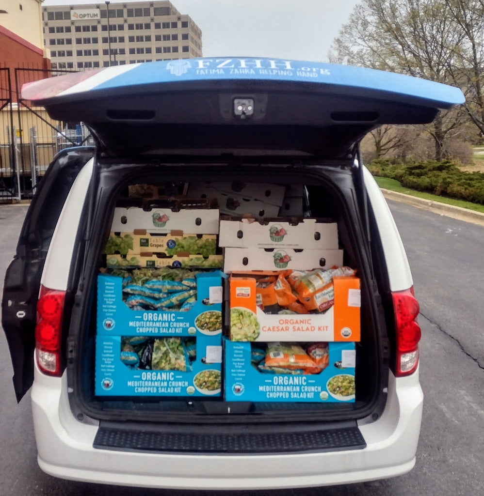 Honoring URS Mubarak of Mawlana Jamaluddin al Ghumuqi (Q) & URS Mubarak (Gregorian) of Sultanul Awliya Mawlana Shaykh Nazim Adil al-Haqqani (Q) by Rescuing 150 Boxes of Grapes & Salad Kits for Community's Hunger Needs - CHI