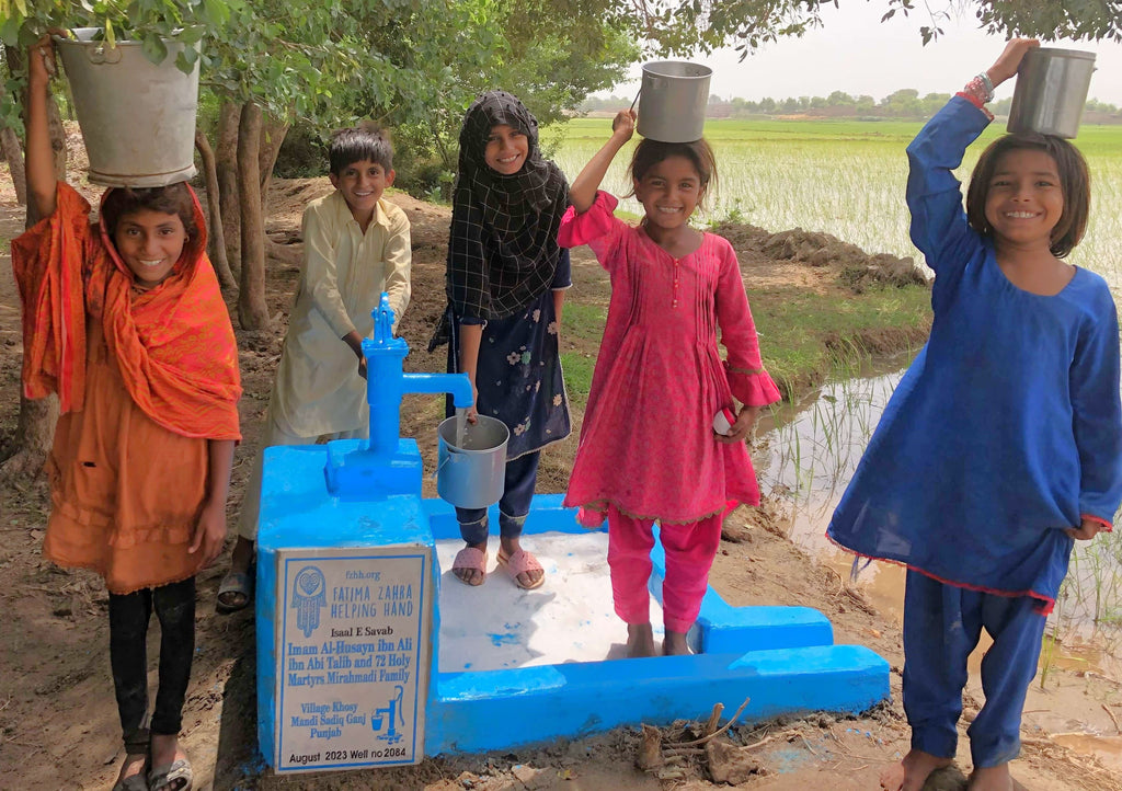 Punjab, Pakistan – Imam Al-Ḥusayn ibn Ali ibn Abi Talib and 72 Holy Martyrs Mirahmadi Family – FZHH Water Well# 2084
