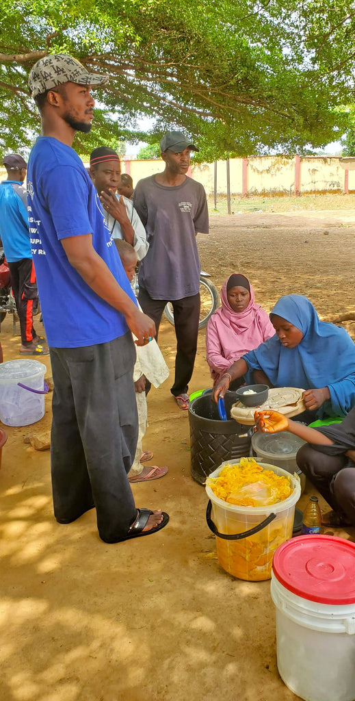 Nassarawa, Nigeria - Participating in Orphan Support Program & Mobile Food Rescue Program by Serving Hot Breakfast Meals to 18+ Beloved Orphans & Less Privileged Children