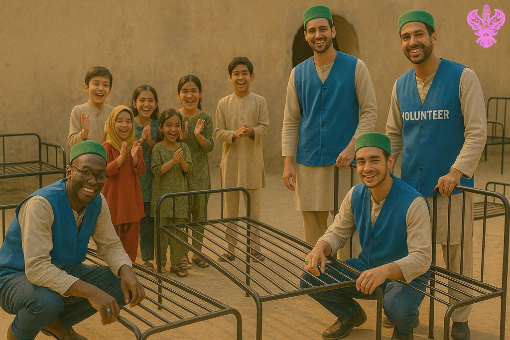 Lahore, Pakistan - Participating in Orphan Support Program by Building & Installing 9+ Brand New Beds for Beloved Orphans at Local Community's Orphanage