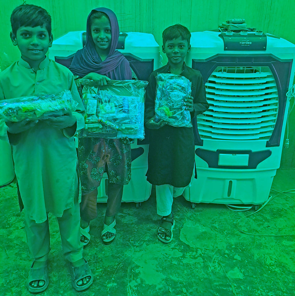 Lahore, Pakistan - Participating in Orphan Support Program by Installing Two Brand New Air Coolers at Local Community's Orphanage Providing Comfort to Beloved Orphans in the Summer Heat