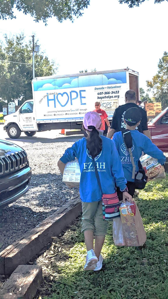 Orlando, Florida - Honoring Holy Wiladat/Birthday of Sayyidina Muhammad ﷺ & Grand Mawlid/Eid Milad an Nabi ﷺ by Distributing Essential Groceries to Local Community's Food Pantry