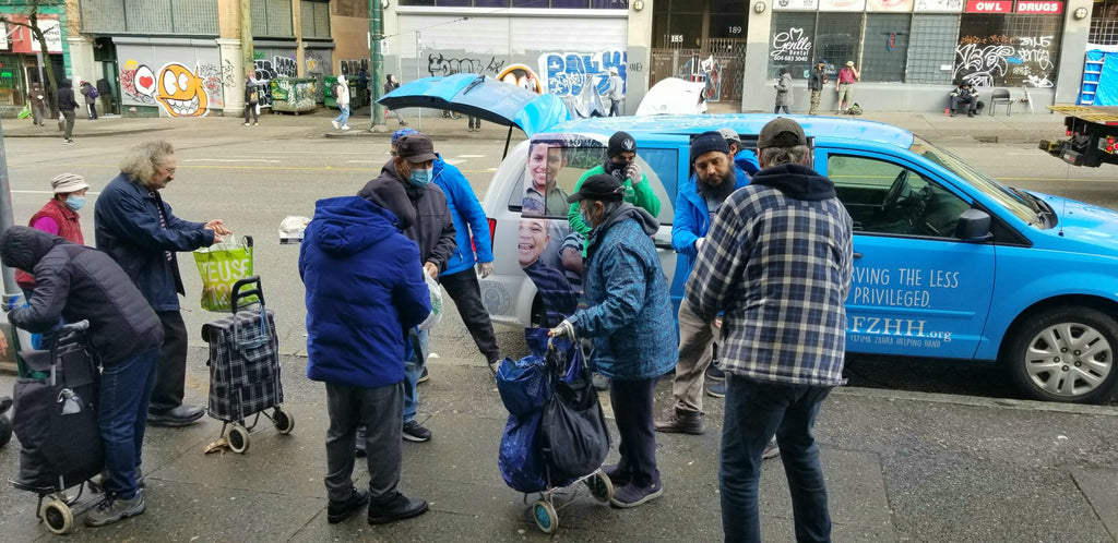 Honoring the Blessed Isra Wal Miraj of Sayyidina Muhammad ﷺ by Distributing 180+ Lunch Bags to Homeless Community – CAN