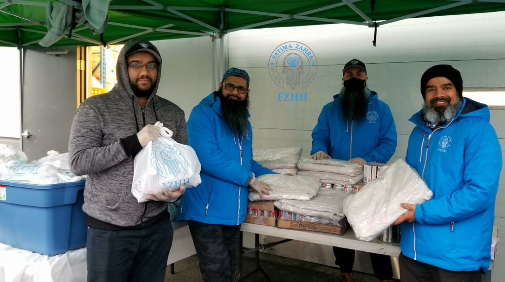 Honoring URS of Sayyiditina Zainab (AS) by Distributing 120+ Grocery Hampers & Duvet Sets to Refugee Families at Food Bank – CAN