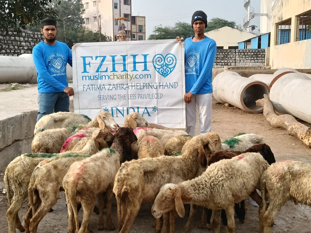 Hyderabad, India - Participating in Our Holy Qurbani Program & Mobile Food Rescue Programs by Processing, Packaging & Distributing Over 292+ lbs of Holy Qurbani Meat from 21 Holy Qurbans to Local Community’s 146+ Less Privileged Families