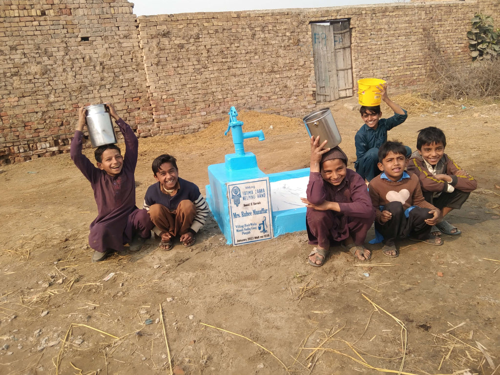 Punjab, Pakistan – Mrs. Ruhee Muzaffar – FZHH Water Well# 1238