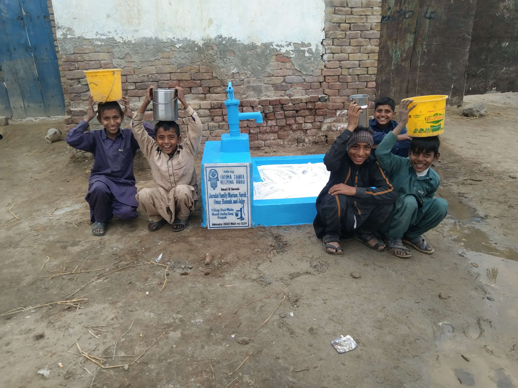 Punjab, Pakistan – Jaradat Family: Mariam, Sarah, Omar, Hamzah, and Jafer – FZHH Water Well# 1239