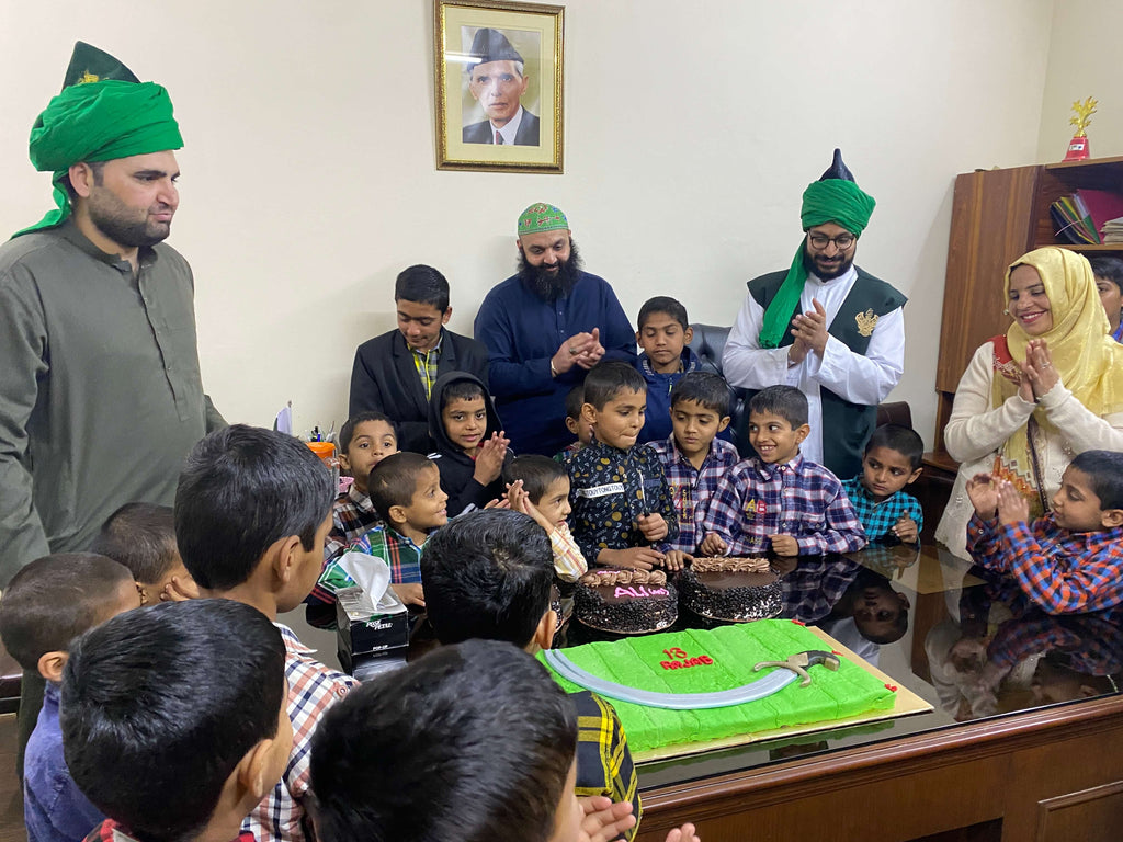 Lahore, Pakistan - Participating in Orphan Support & Mawlid Support Programs by Celebrating Mawlid an Nabi ﷺ, Serving Hot Meals with Blessed Cake & Distributing Goodie Bags with Gifts to Beloved Orphans from Two Local Community Orphanages
