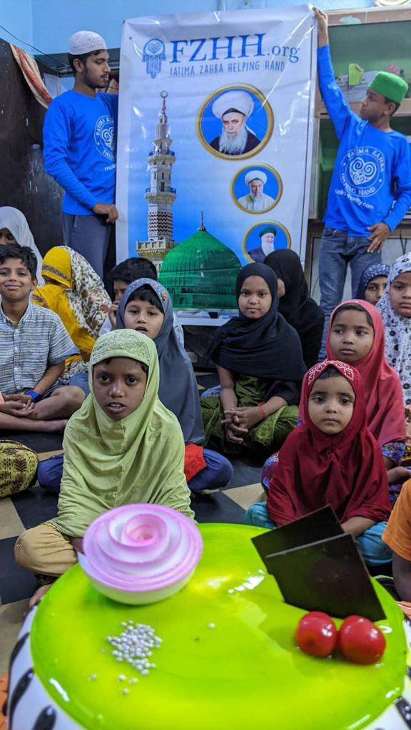 Hyderabad, India - Participating in Orphan Support Program & Mobile Food Rescue Program by Serving Hot Meals & Blessed Cake to Local Community's Beloved Orphans & Less Privileged Children