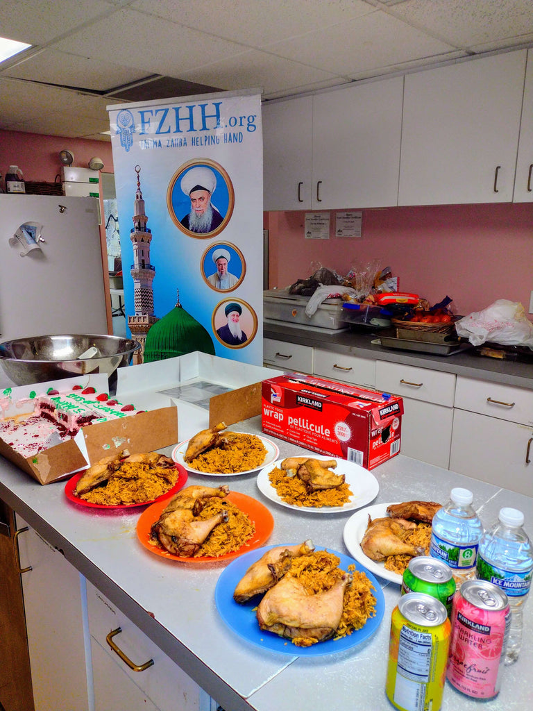 Chicago, Illinois - Participating in Mobile Food Rescue Program by Preparing & Serving 33+ Hot Meals & Blessed Cake at Local Community's Homeless Shelter