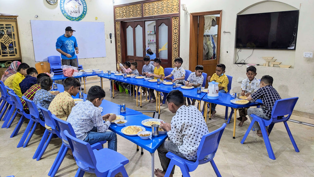 Lahore, Pakistan - Participating in Orphan Support Program & Mobile Food Rescue Program by Serving Hot Meals to Beloved Orphans at Local Community's Orphanage