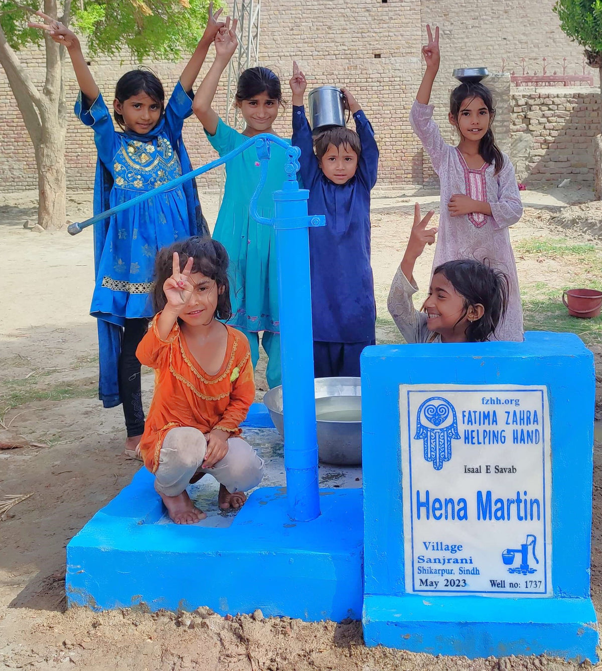 Sindh, Pakistan – Hena Martin – FZHH Water Well# 1737– Fatima Zahra ...
