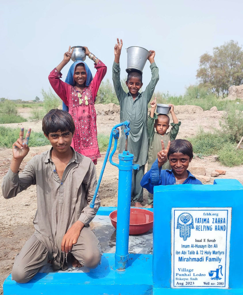 Sindh, Pakistan – Imam Al-Husayn Ibn Ali Ibn Talib & 72 Holy Martyrs Mirahmadi Family – FZHH Water Well# 2080