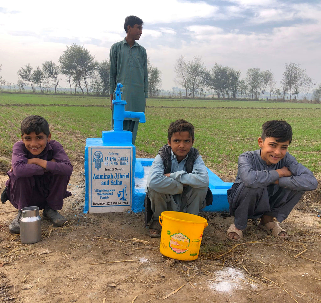 Punjab, Pakistan – Asiminah, Jibriel and Salha – FZHH Water Well# 2684
