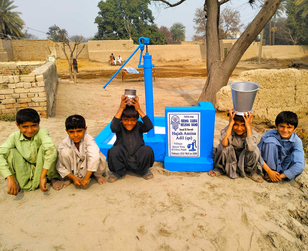Punjab, Pakistan – Hajah Amina Adil (qs) – FZHH Water Well# 3030