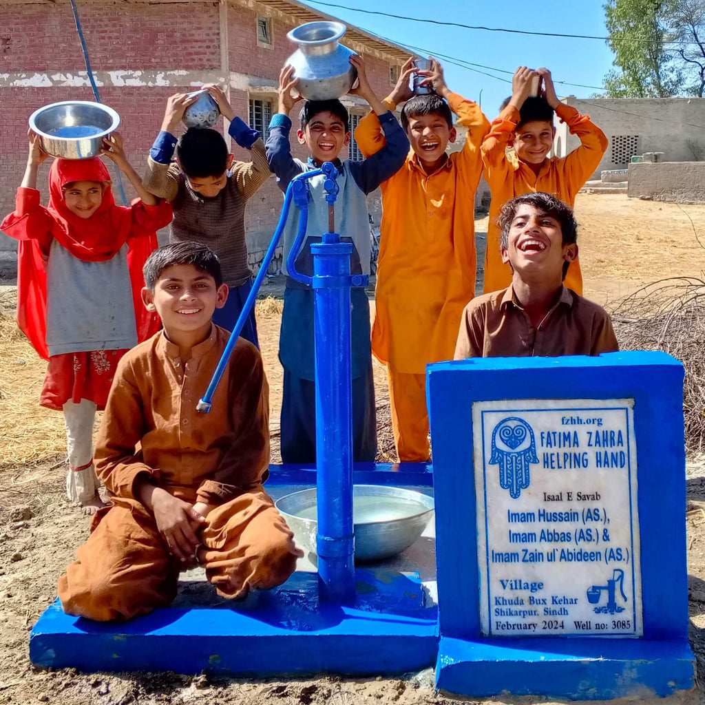 Sindh, Pakistan – Imam Hussain (AS.), Imam Abbas (AS.), Imam Zain ul Abideen (AS.) – FZHH Water Well# 3085
