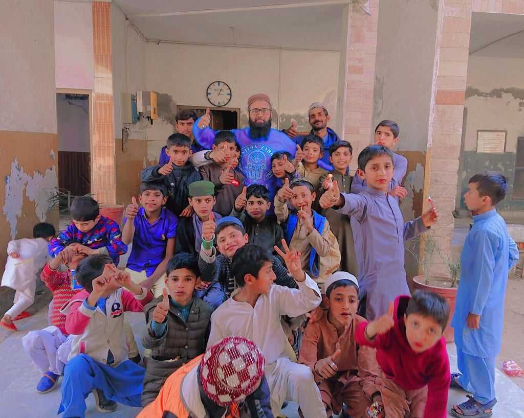 Faisalabad, Pakistan - Participating in Orphan Support Program & Mobile Food Rescue Program by Distributing Goodie Bags Filled with Snacks, Juice & Toys to 120+ Beloved Orphans at Local Community's Orphanage