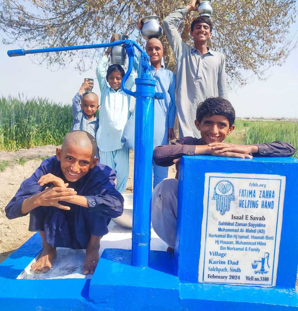 Sindh, Pakistan – Sahhibul Zaman Sayyidina Muhammad Al- Mahdi (AS) Norkamal Bin Hj Ismail, Hasnah Binti Hj Hassan, Muhammad Hilmi Bin Norkamal & Family – FZHH Water Well# 3100