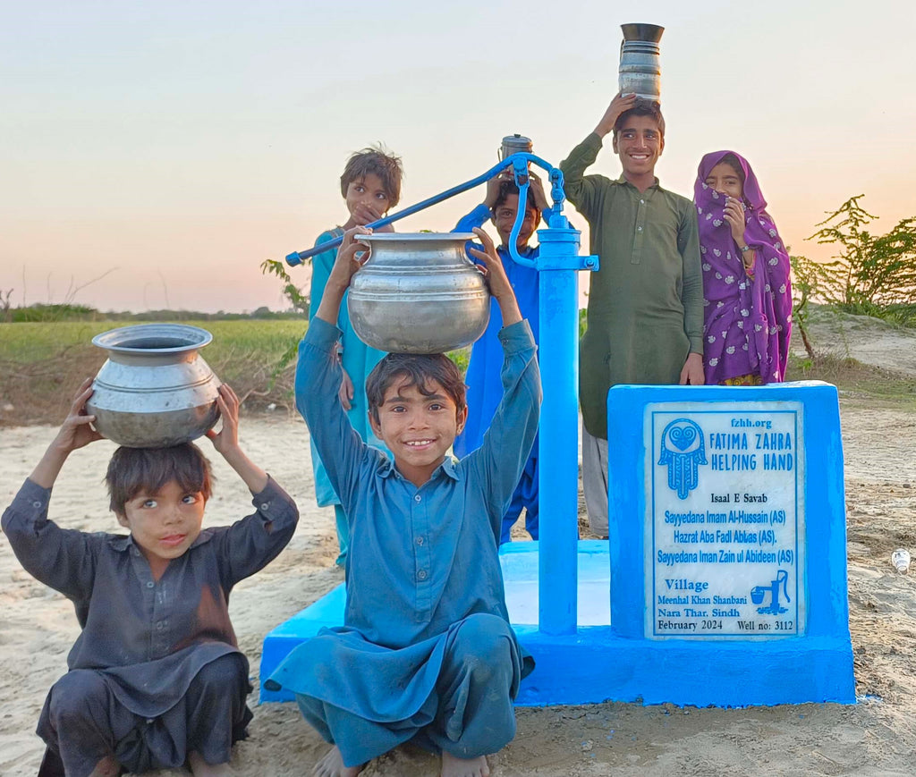 Sindh, Pakistan – Sayyedana Imam Al-Hussain (AS) Hazrat Aba Fadl Abbas (AS), Sayyedana Imam Zain ul Abideen (AS) – FZHH Water Well# 3112
