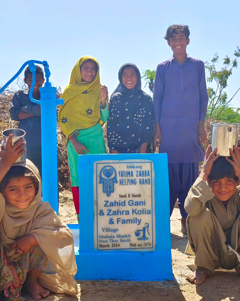Sindh, Pakistan – Zahid Gani & Zahra kolia & Family – FZHH Water Well# 3176