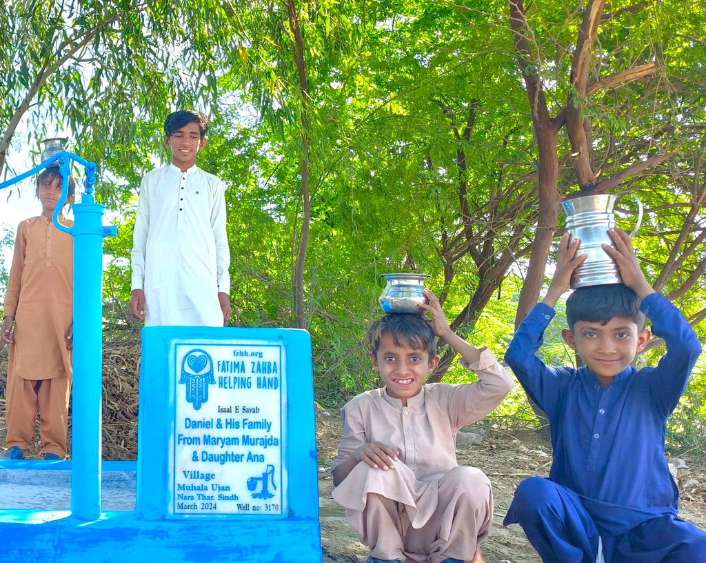 Sindh, Pakistan – Daniel & His Family From Maryam Murajda & His Daughter Ana – FZHH Water Well# 3170