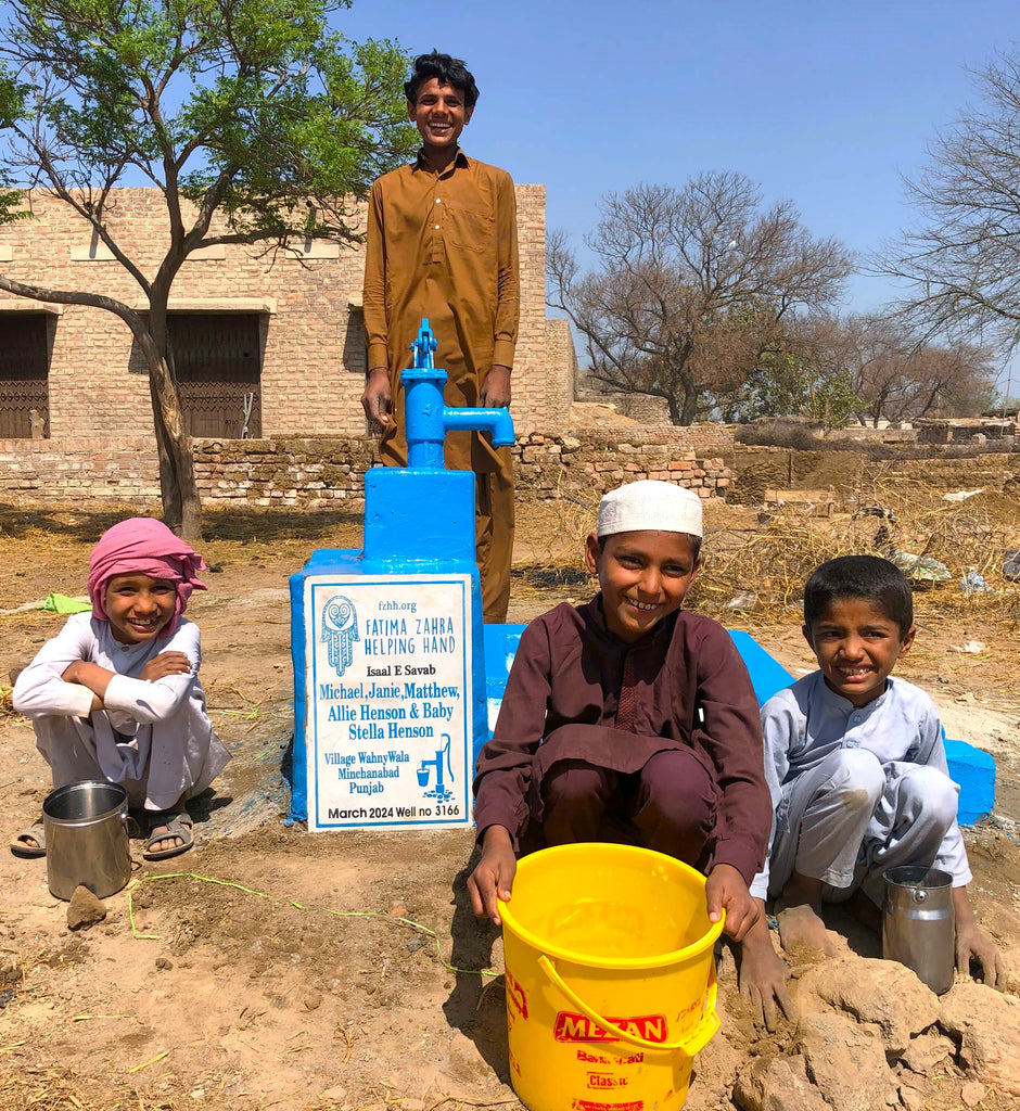 Punjab, Pakistan – Michael, Janie, Matthew, Allie Henson & Baby Stella Henson – FZHH Water Well# 3166