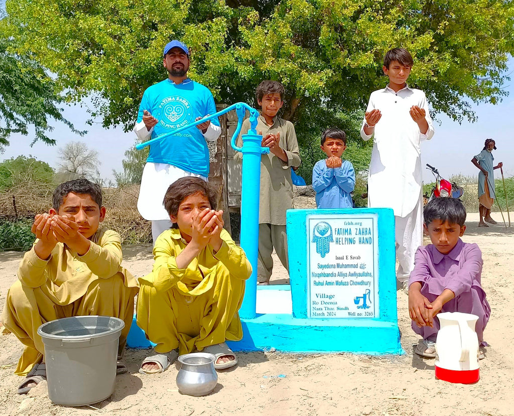 Sindh, Pakistan – Sayedena Muhammad SAW Naqshbandia Alliya Awliyaullahs, Ruhul Amin Mafuza Chowdhury – FZHH Water Well# 3265