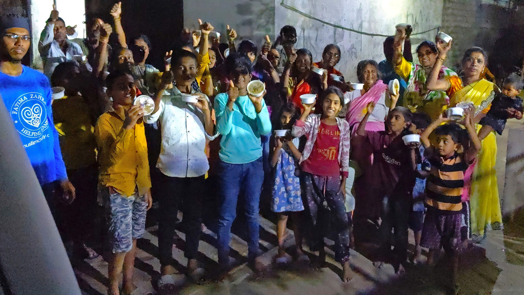 Hyderabad, India - Participating in Month of Ramadan Appeal Program & Mobile Food Rescue Program by Distributing Hot Iftari Meals (Haleem) to 150+ Less Privileged People