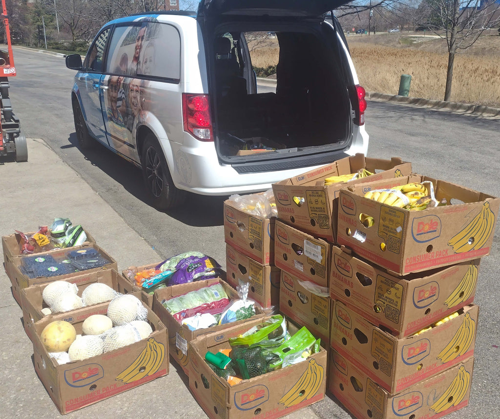 Chicago, Illinois - Participating in Mobile Food Rescue Program by Rescuing & Distributing Fresh Fruits & Vegetables to Local Community's Mosque & Homeless Shelters Serving Less Privileged People