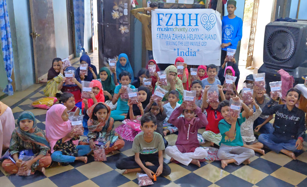 Hyderabad, India - Participating in Holy Qurbani Program & Ramadan Appeal Program by Processing, Packaging & Distributing Holy Qurbani Meat from 17 Holy Qurbans to Beloved Orphans, Madrasa Students, Homeless & Less Privileged Families