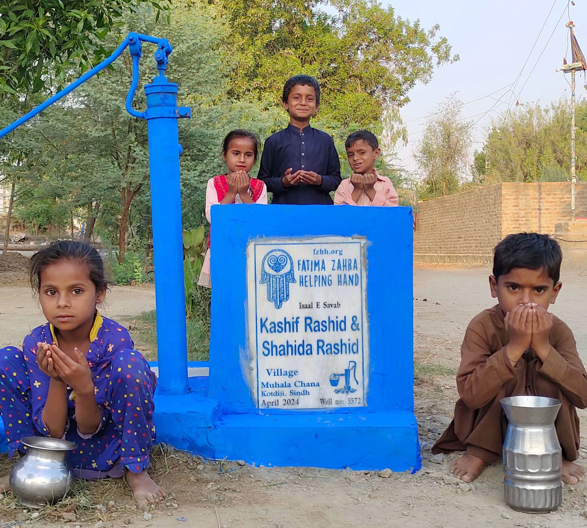Pakistan Rashid Water Sindh, Pakistan – Kashif Rashid & Shahida Rashid – FZHH Water Well# 35 ...