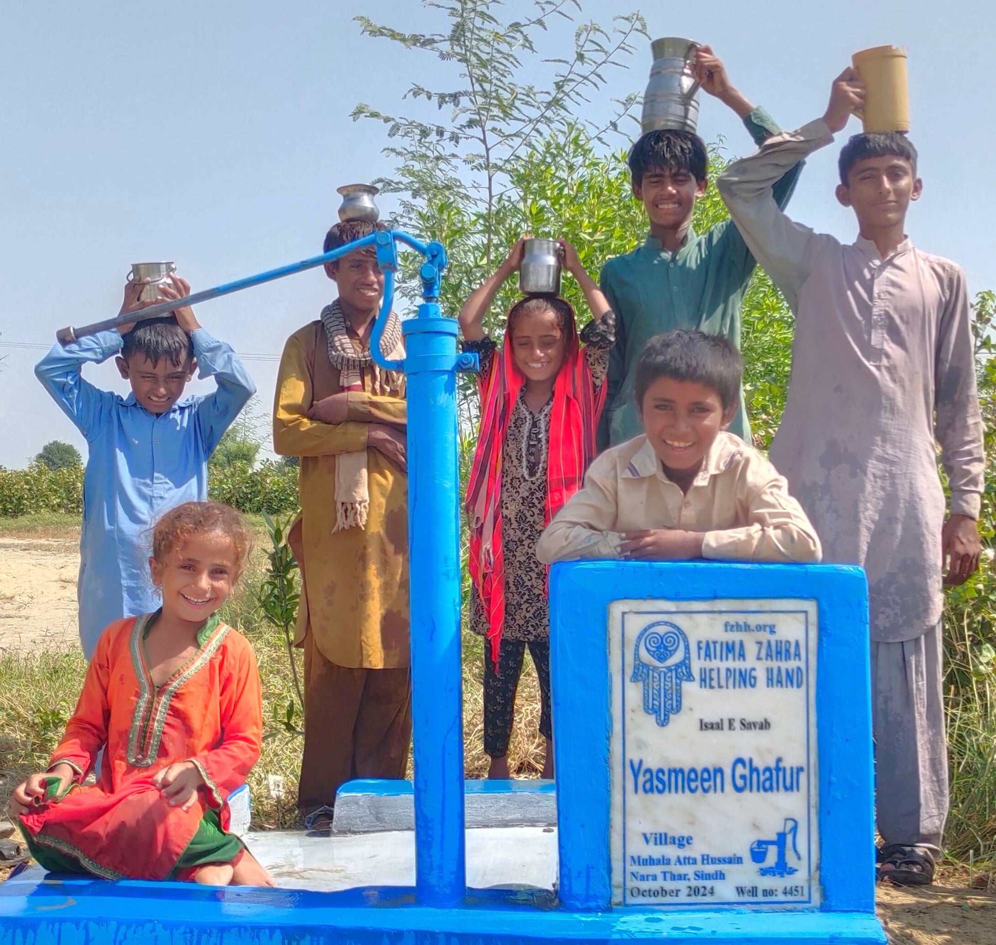 Sindh, Pakistan – Yasmeen Ghafur – FZHH Water Well# 4451– USA FZHH ...