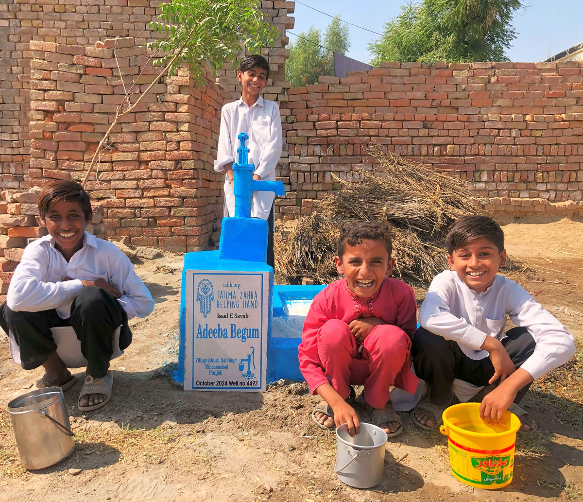 Punjab, Pakistan – Adeeba Begum – FZHH Water Well# 4492– USA FZHH ...