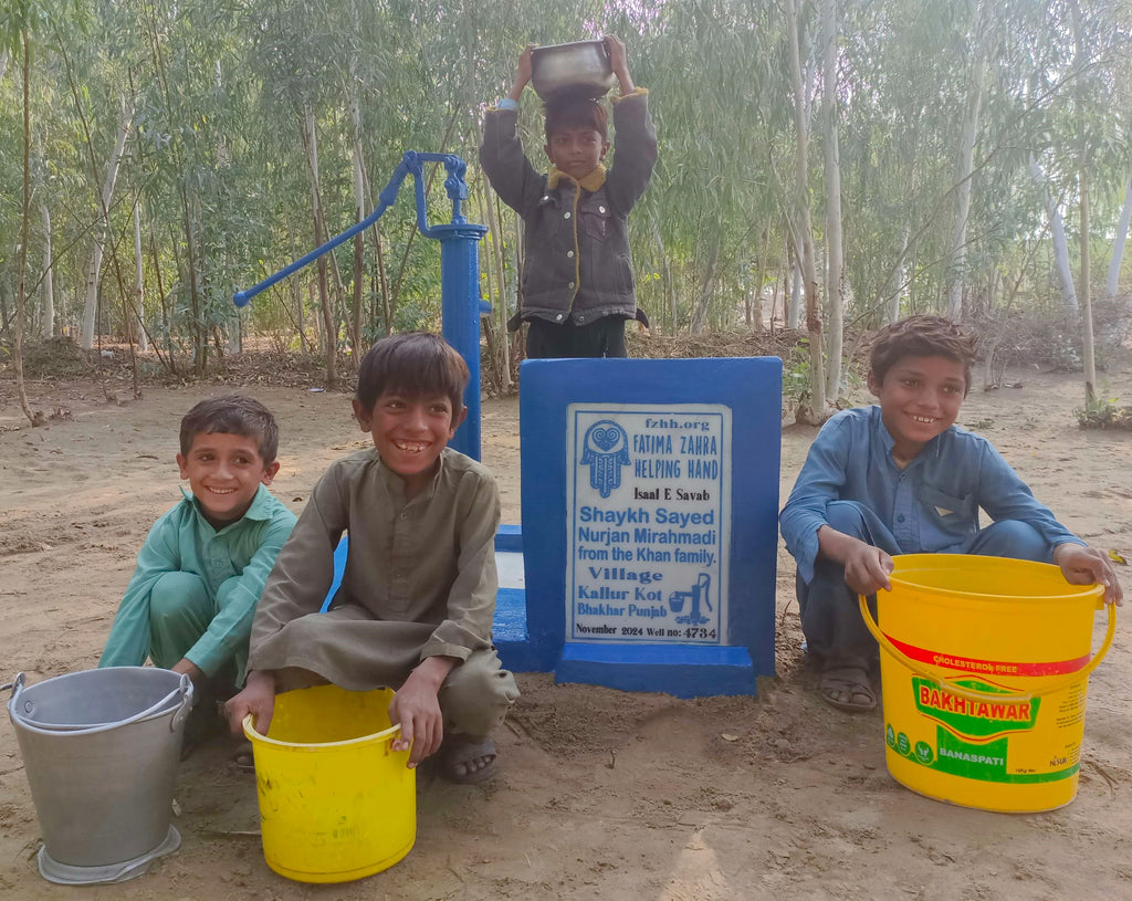 Punjab, Pakistan – Shaykh Sayed Nurjan Mirahmadi from the Khan family – FZHH Water Well# 4734