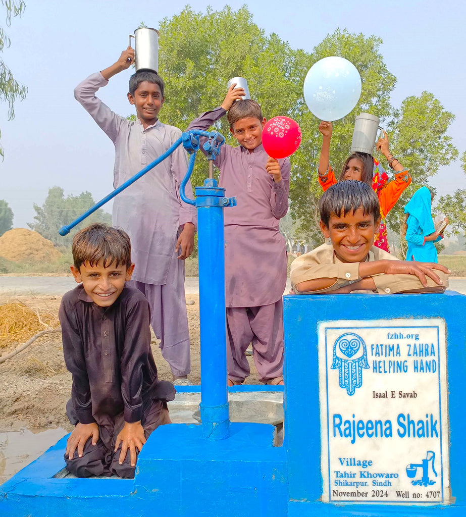 Sindh, Pakistan – Rajeena Shaik – FZHH Water Well# 4707