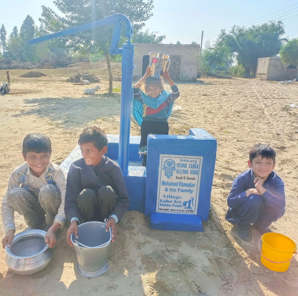 Punjab, Pakistan – Mohamed Ramadan & his Family – FZHH Water Well# 4761