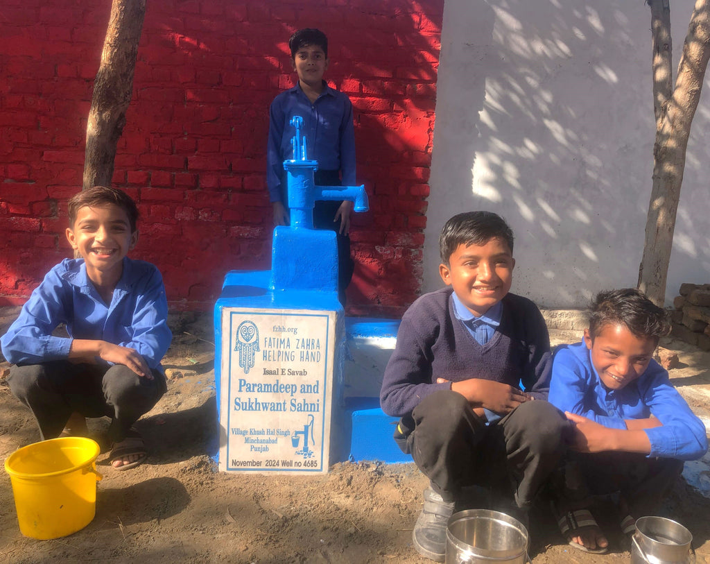 Punjab, Pakistan – Paramdeep and Sukhwaant Sahni – FZHH Water Well# 4685