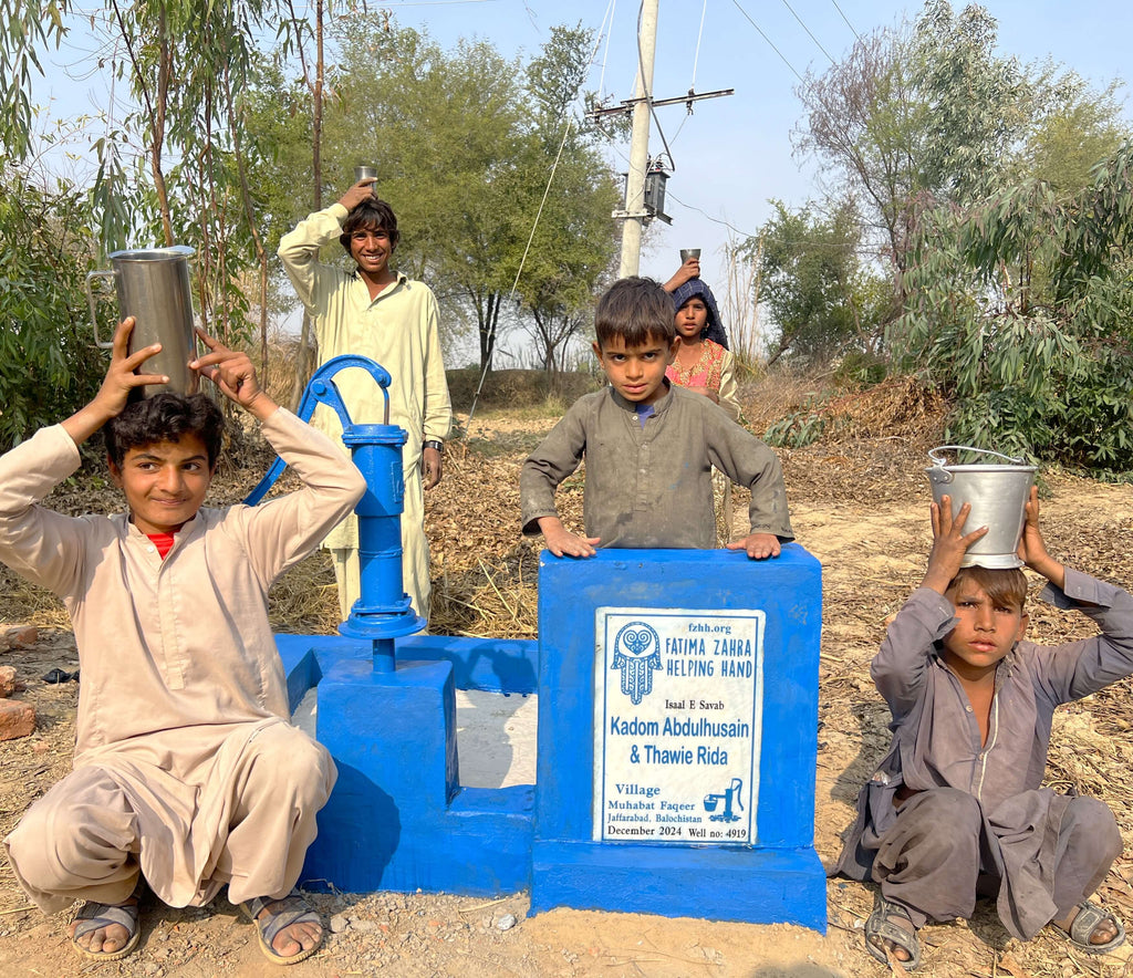 Balochistan, Pakistan – Kadom Abdulhusain & Thawie Rida – FZHH Water Well# 4919 Order no  52586